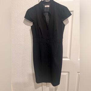 Calvin Klein Womens Black Sheath Dress Size 10 Missing Belt. Used gentle